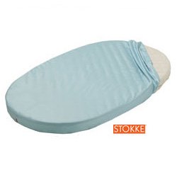 Kitchen: Stokke Crib Fitted Sheet Turquoise