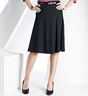 Petite Knee Length Panelled Skirt with Belt