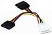 DELOCK Adapter Power SATA HDD2x zu 4Pin-St 10cm