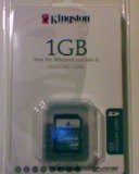 Electronics : Kingston 1gb Secure Digital card in retail packaging