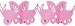 Kinderwagen-Girlande rosa, 3m