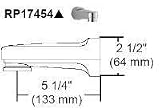 Delta Faucet Company RP17454 Zinc Diverter Tub Spout, Chrome