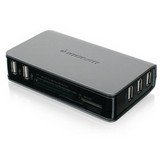 Iogear Card Reader Usb 2.0 Hub Mini B Cable 5 Supports 56 Cards 56-In-1 flash