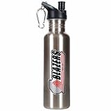 Portland Trail Blazers 26 oz. Stainless Steel Water Bottle with Pop Up Spout (Silver)