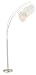 Adesso Belle Arc Lamp, Satin Steel