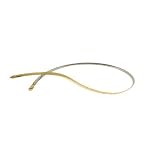 Reversible Sterling Silver and Gold Vermeil Omega Necklace