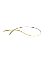 Reversible Sterling Silver and Gold Vermeil Omega Necklace