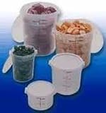 Round Storage Container, 2 and 4 Quart Lid Clear