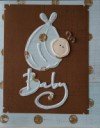 Baby Bundle of Joy Boy Birth Announcement/greeting/invitation/thank You Card