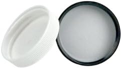 38/400 Black Polypropylene Cap with Pressure Sensitive Liner