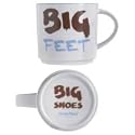 Royal Worcester 11-Ounce Bottoms Up Mug, Big Feet, Big Shoes