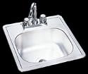 Kindred Builder BFS602 Stainless Steel Sink Topmount Bar Bowl with Faucet and Strainer