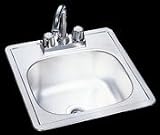 Kindred Builder BFS602 Stainless Steel Sink Topmount Bar Bowl with Faucet and Strainer