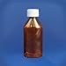 Amber Oval Pharmacy Bottles, Child Resistant Caps, 6 oz, cs/100