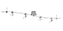 Eglo  87606A Drive, Nickel-Frosted/sat, 4-Light Track Light Fixture