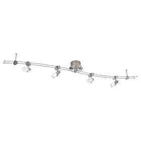 Eglo  87606A Drive, Nickel-Frosted/sat, 4-Light Track Light Fixture