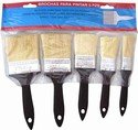 5 Piece Paint Brush Set / Brochas Para Pintar 5 Pzs
