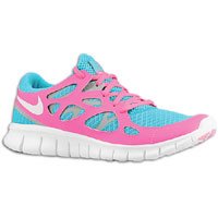 Nike Free Run + 2 - Womens - Turquoise/White/Pink Flash/Grey