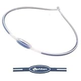 Phiten Sport Type Necklace, 17", Navy/White