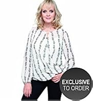Twiggy for M&S Woman Floral Striped Wrap Top with Camisole