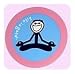 All Products : LIFE IS GOOD YOGA ROUND STICKERS (PACK OF 2) PERFECT FOR SPREADING CHEER AND OPTIMISM!