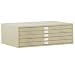 Sandusky Lee 244876PU Putty Steel 5 Drawer Flat File, 16-1/8" Height x 40-3/4" Width x 28-3/8" Depth