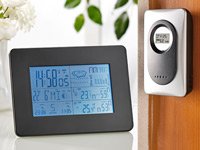 FreeTec Mobile Funk-Wetterstation mit Funk-Uhr & digitalem Außensensor