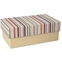 Fabric Photo Box "Rum Stripe"