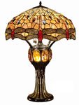 Amber Dragonfly 31 Table Lamp with Turtleback Base 7189