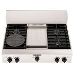 KitchenAid 36 in. Gas Architect Series Classic Commerical Style Cooktop w/Sealed Burners - KGCP463K