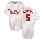 Pat Burrell #5 Philadelphia Phillies Home Jersey