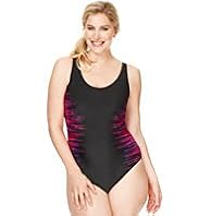 Plus Side Striped Swimsuit