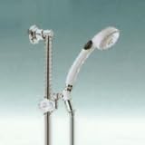 Alsons 1501 PB Adjustable Height Wall Mounted Hand Shower Unit, White and Chrome