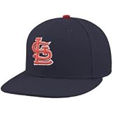New Era St Louis Cardinals Navy Blue On-Field 59FIFTY Fitted Hat (6 3/4)