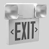 Exit Signs with Emergency Lights: Commercial Lighting Fixture 20785