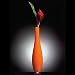 Infinity 255-50OR Tall Orange Vase