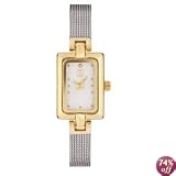 S Squared Ladies Silvertone Mesh Watch, SSQ0083, SPECIAL, Seiko Brand, Diamond at 12 O'clock