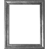 North American Riverside, Wood Picture Frame with a 1 Wide Molding, for an 11 x 14 Photograph, Color: Silver,