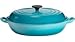 Le Creuset Cast Iron 30cm Shallow Buffet Casserole Teal (Ref Cl)