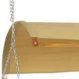 Cushioned Double Swing Canopy - Straw Chambray DuraCord fabric