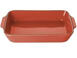 Review Frankoma Pottery  / Frankoma Mountain Air Distressed Red Lasagna Dish 12-in.