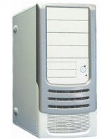 Compucase 6A21WS-UG Weiss-silber PC Geh&auml;use MidiTower 4 x 5.25 Schwarz Preisvergleich