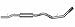 Gibson 619612 Stainless Steel Single Exhaust System