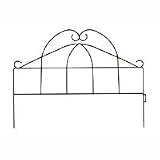 Deluxe Garden Fence, 17 1/2"H x 23 1/4"W Black