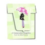 Mod Mom Baby Shower Keepsake and Registry