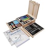 Royal & Langnickel 124-Piece Sketching and Drawing Easel Artist Set