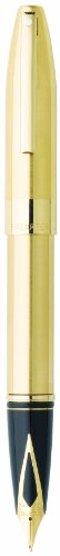 Sheaffer Legacy Heritage Fountain Pens with Cartridges, Brushed 22K Gold Plate Finish with 22K Gold Plate Trim (SH/9031-0)
