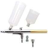 Belloccio Sunless Tanning Airbrush Multi-Purpose Precision Gravity Feed Airbrush with a 0.4mm Tip (Airbrush can be set-up for both Single-Action or Dual-Action)