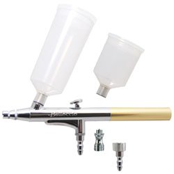 Belloccio Sunless Tanning Airbrush Multi-Purpose Precision Gravity Feed Airbrush with a 0.4mm Tip (Airbrush can be set-up for both Single-Action or Dual-Action)