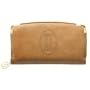 Cartier Marcello International Wallet with Snap Closure - In Tobacco Color